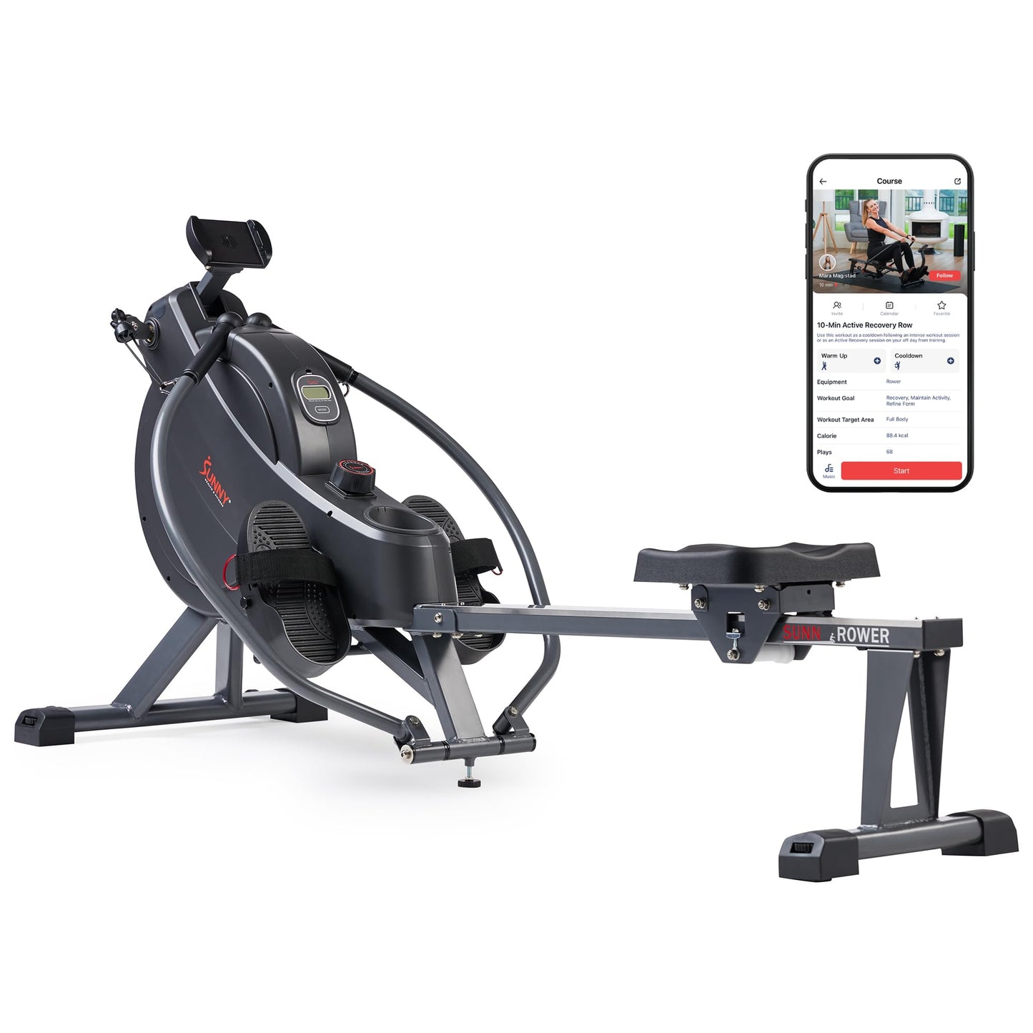 Premium Smart Full Motion Magnetic Rowing Machine