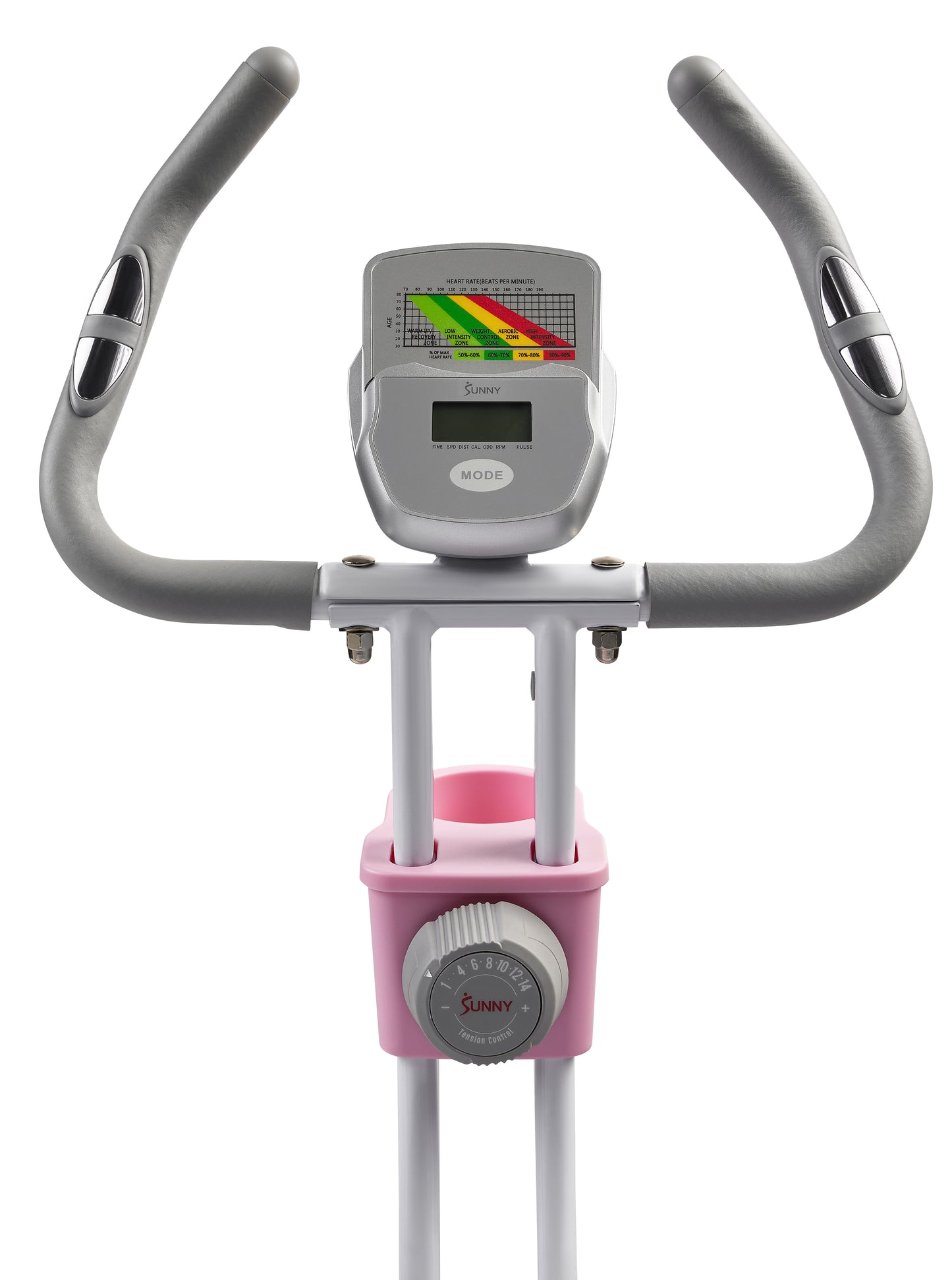 Pink Foldable Magnetic Exercise X-Bike