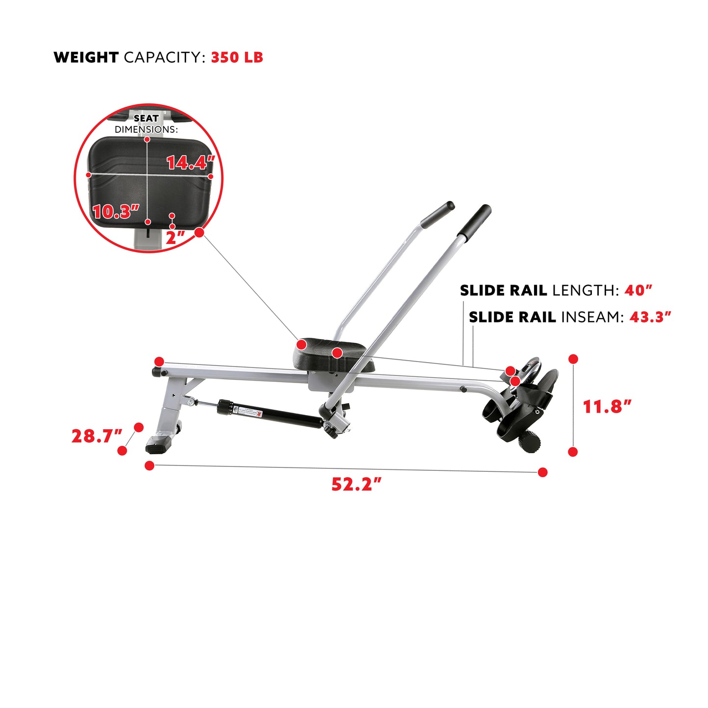 Smart Compact Full Motion Rowing Machine