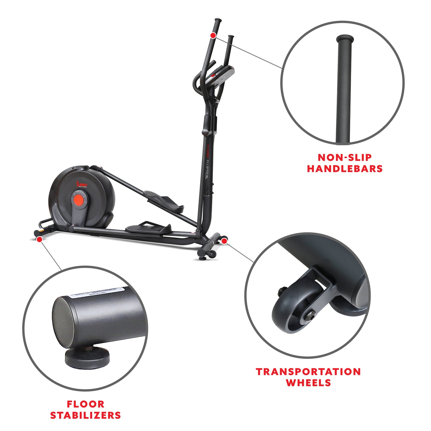 Power Stride Smart Electro-Magnetic Elliptical Machine