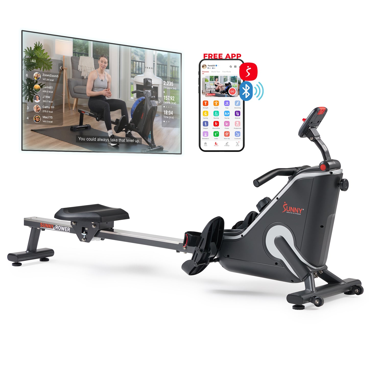 Smart Magnetic Rowing Machine