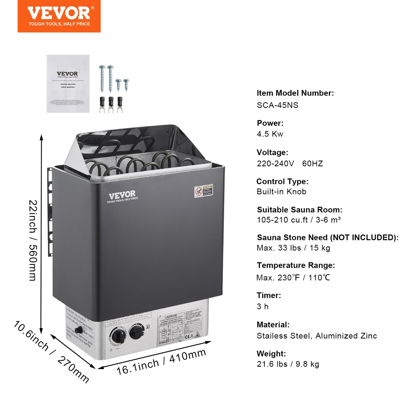 VEVOR Sauna Heater
