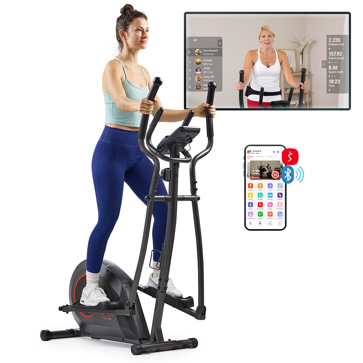 16-Level Smart Magnetic Resistance Elliptical
