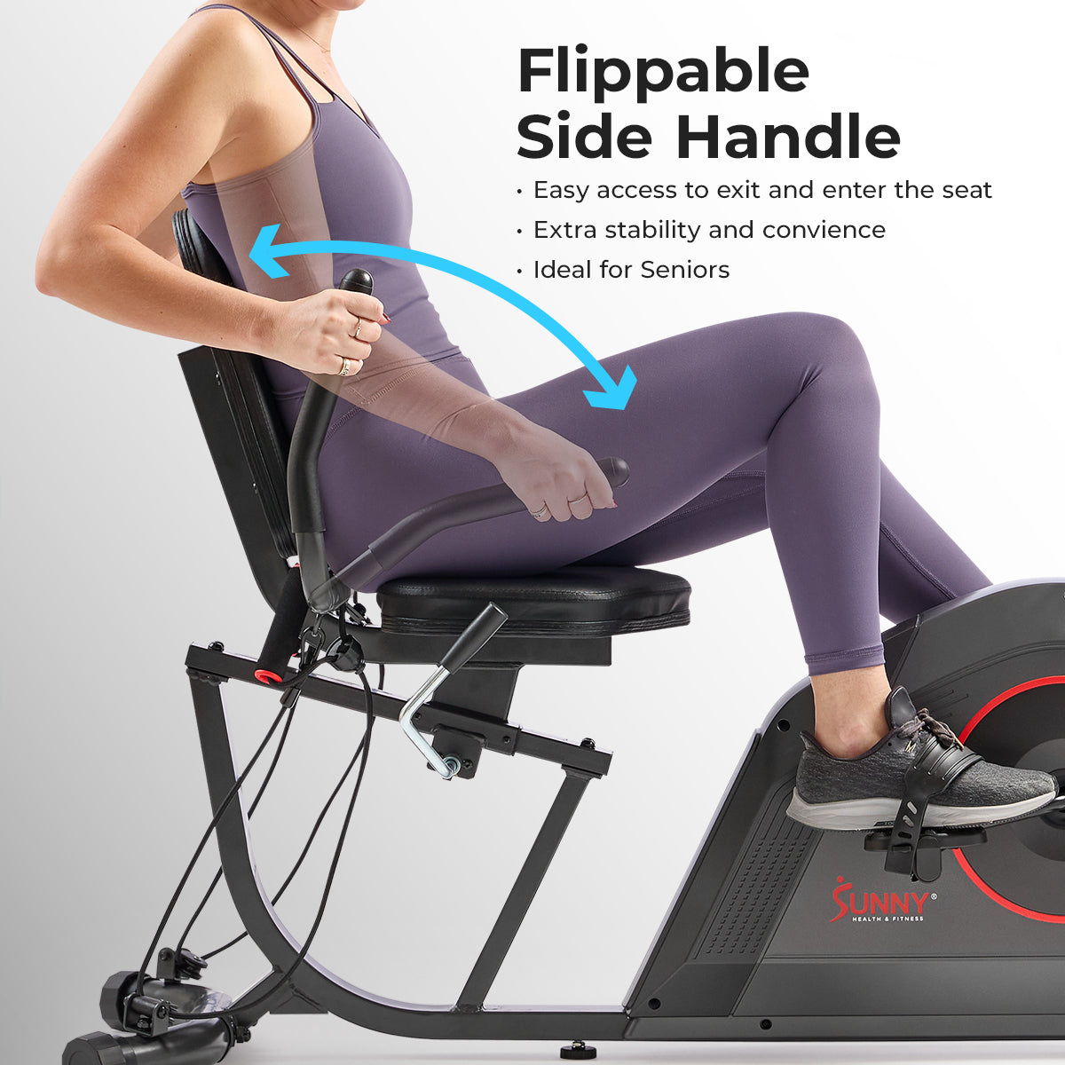 16-Level Smart Magnetic Resistance Recumbent Bike