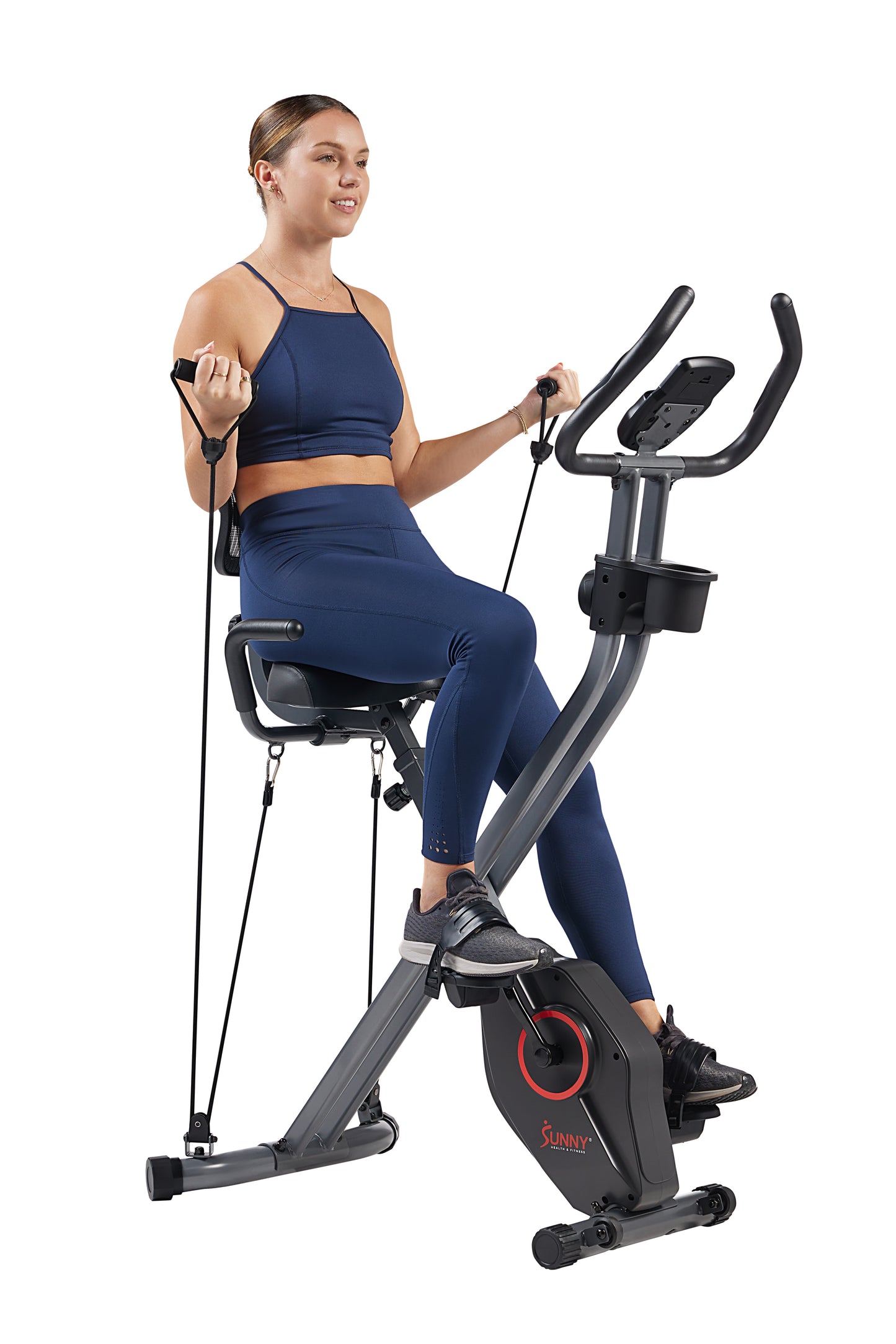Foldable Magnetic Recumbent Exercise X-Bike