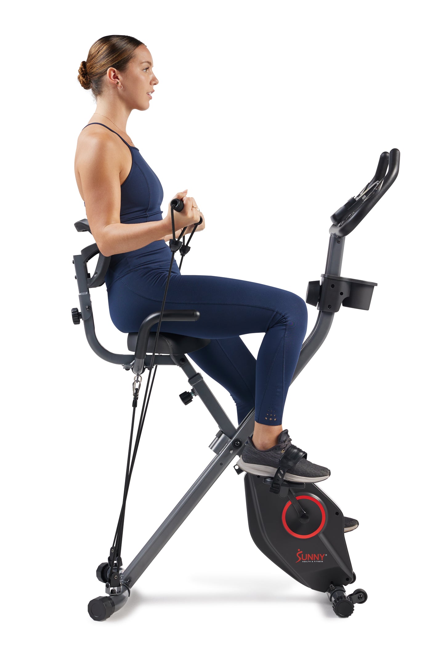 Foldable Magnetic Recumbent Exercise X-Bike