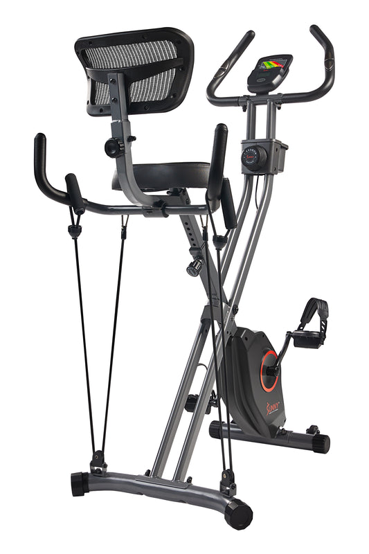 Foldable Magnetic Recumbent Exercise X-Bike