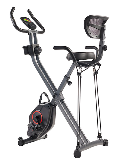 Foldable Magnetic Recumbent Exercise X-Bike