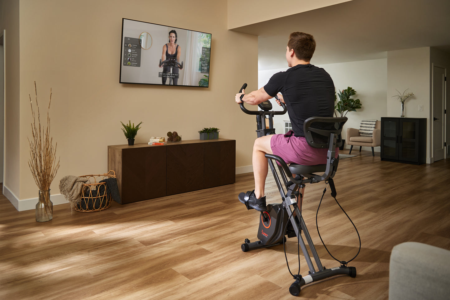 Foldable Magnetic Recumbent Exercise X-Bike