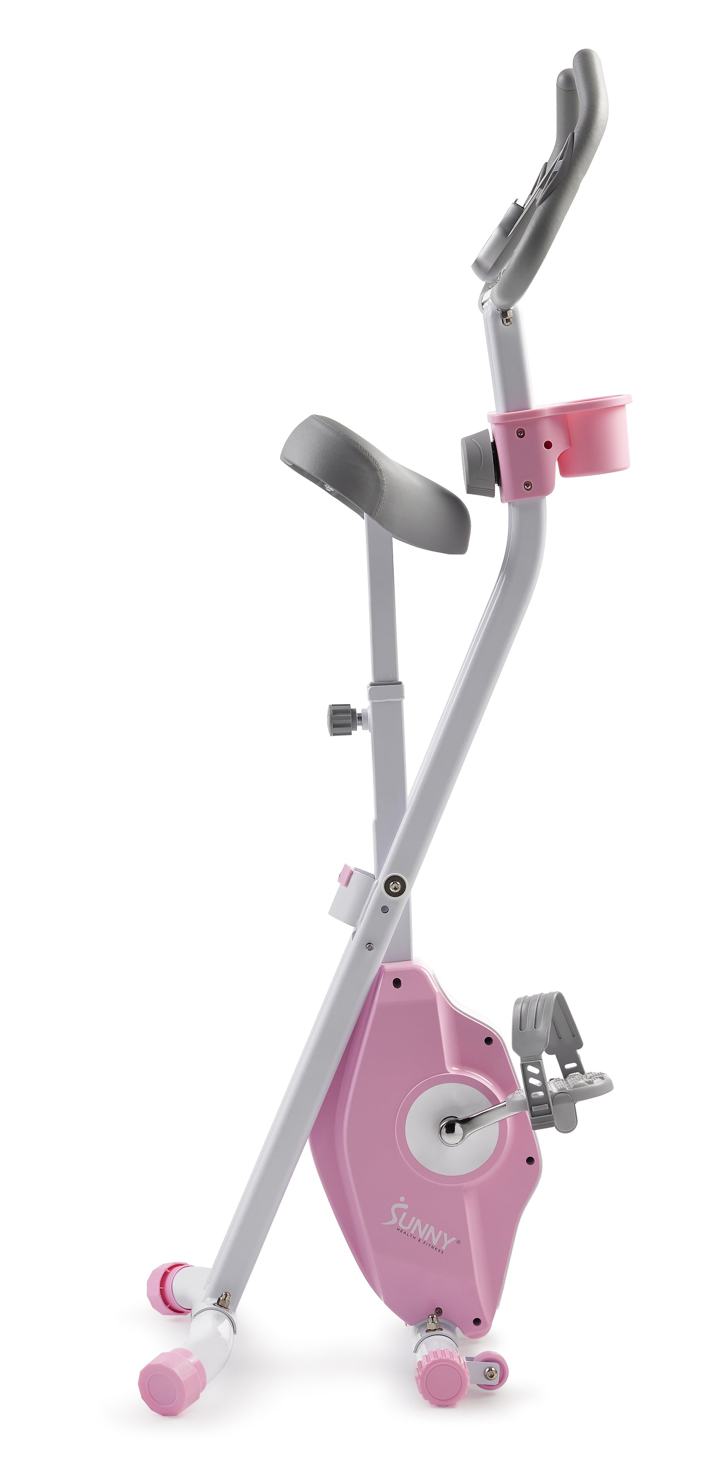 Pink Foldable Magnetic Exercise X-Bike