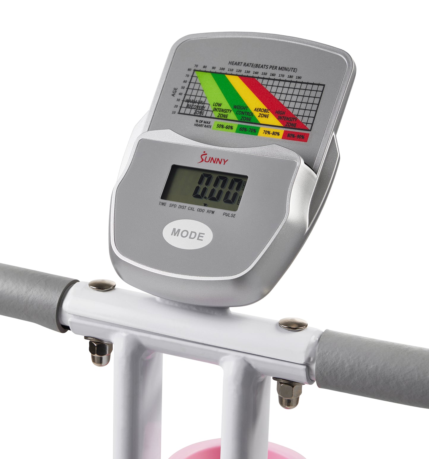 Pink Foldable Magnetic Exercise X-Bike