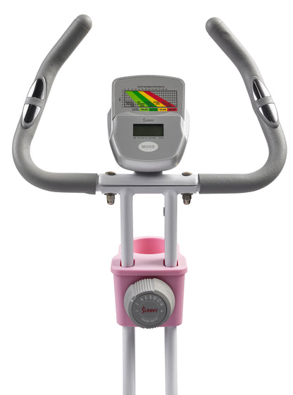 Pink Foldable Magnetic Exercise X-Bike
