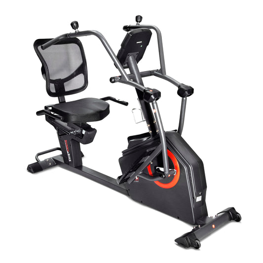 Premium Smart Programmable Electro-Magnetic Resistance Recumbent Elliptical Cross Trainer