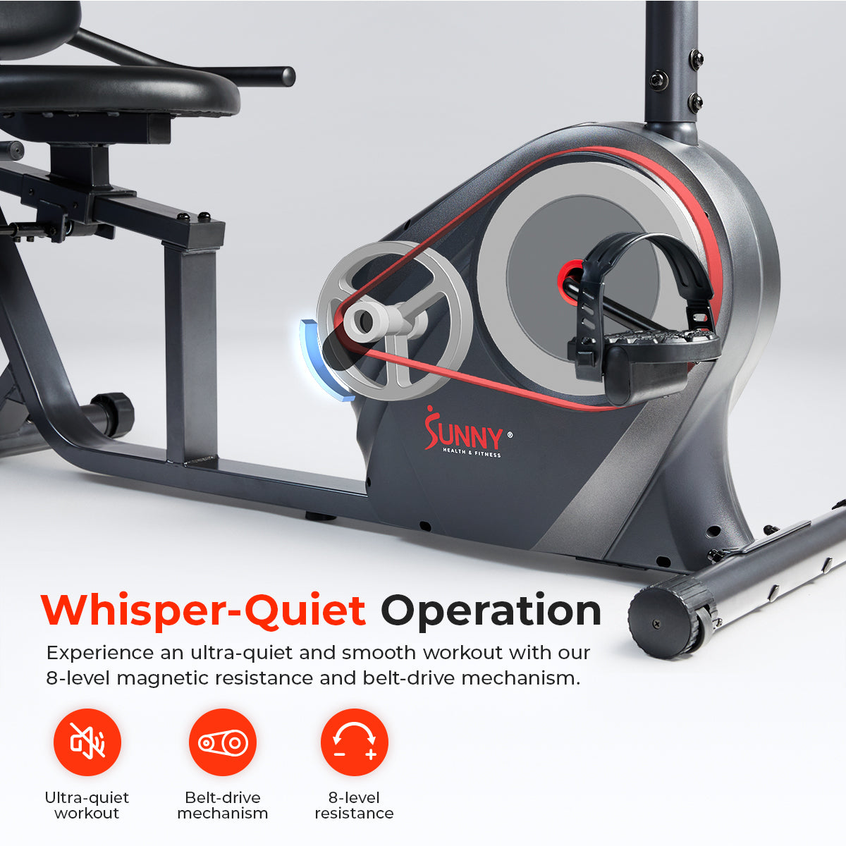 Smart Magnetic Resistance Recumbent Bike