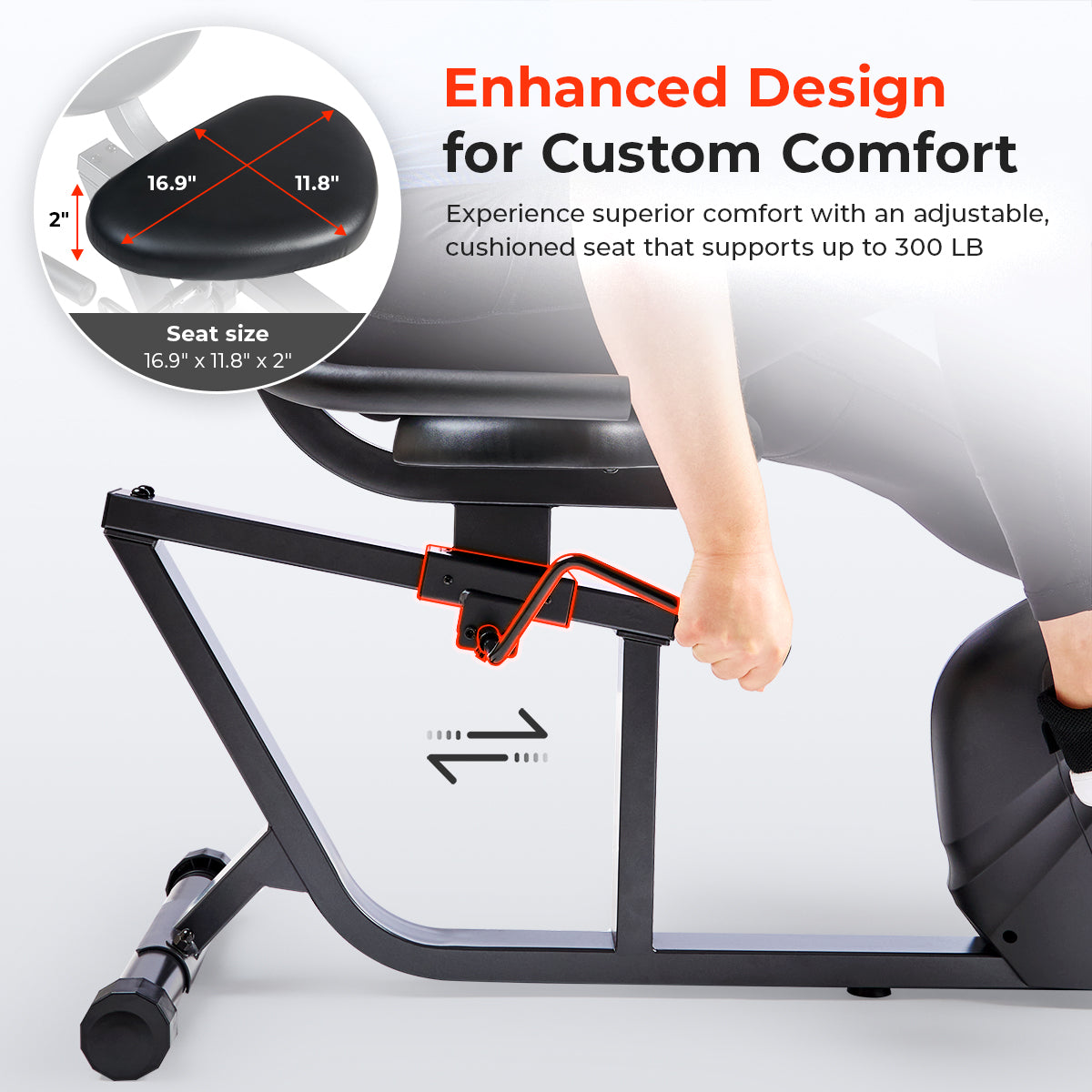 Smart Magnetic Resistance Recumbent Bike