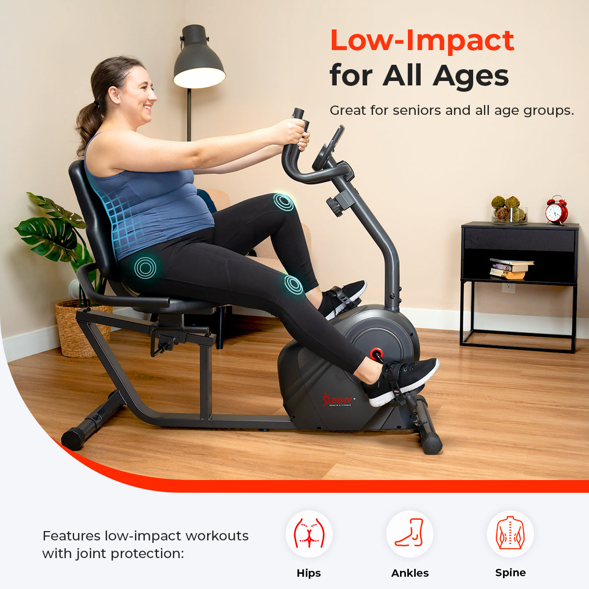 Smart Magnetic Resistance Recumbent Bike