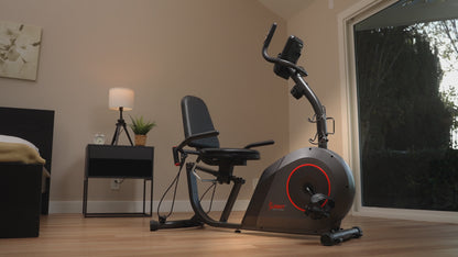 16-Level Smart Magnetic Resistance Recumbent Bike