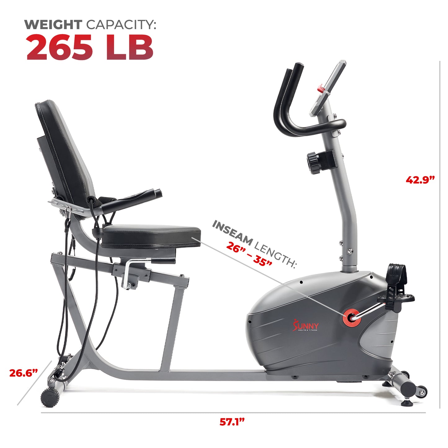 Performance Smart Recumbent Exercise Bike