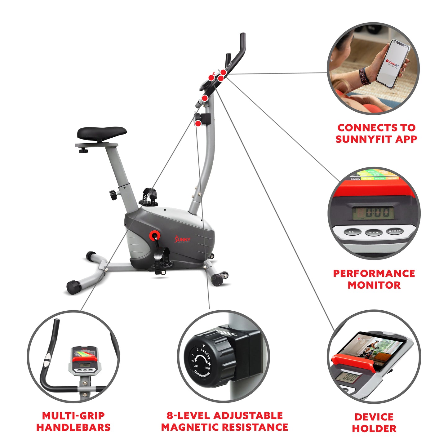 Performance Smart Upright Exercise Bike