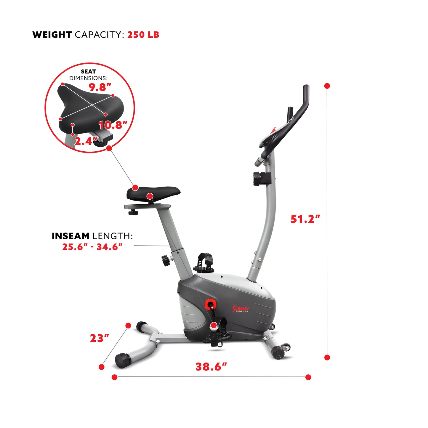 Performance Smart Upright Exercise Bike