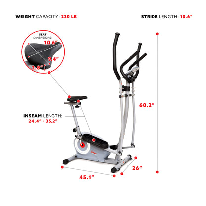 Smart Compact Sit and Stand Elliptical