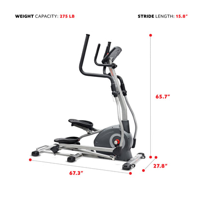 Smart Elite Long Stride Length Magnetic Elliptical