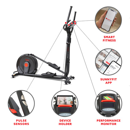 Power Stride Smart Electro-Magnetic Elliptical Machine