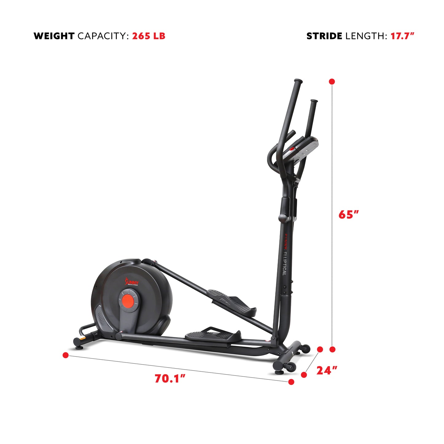 Power Stride Smart Electro-Magnetic Elliptical Machine
