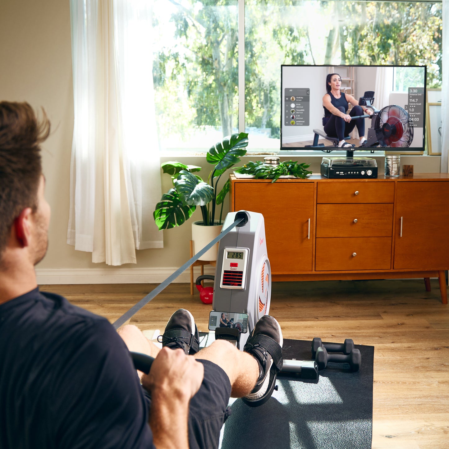 Smart Premium Air Resistance Exercise Rowing Machine
