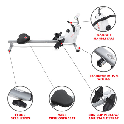 Smart Compact Magnetic Rowing Machine