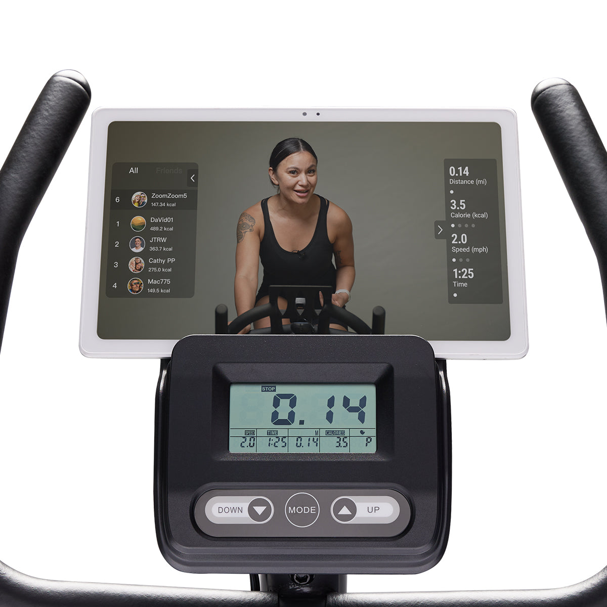 16-Level Magnetic Resistance Upright Bike